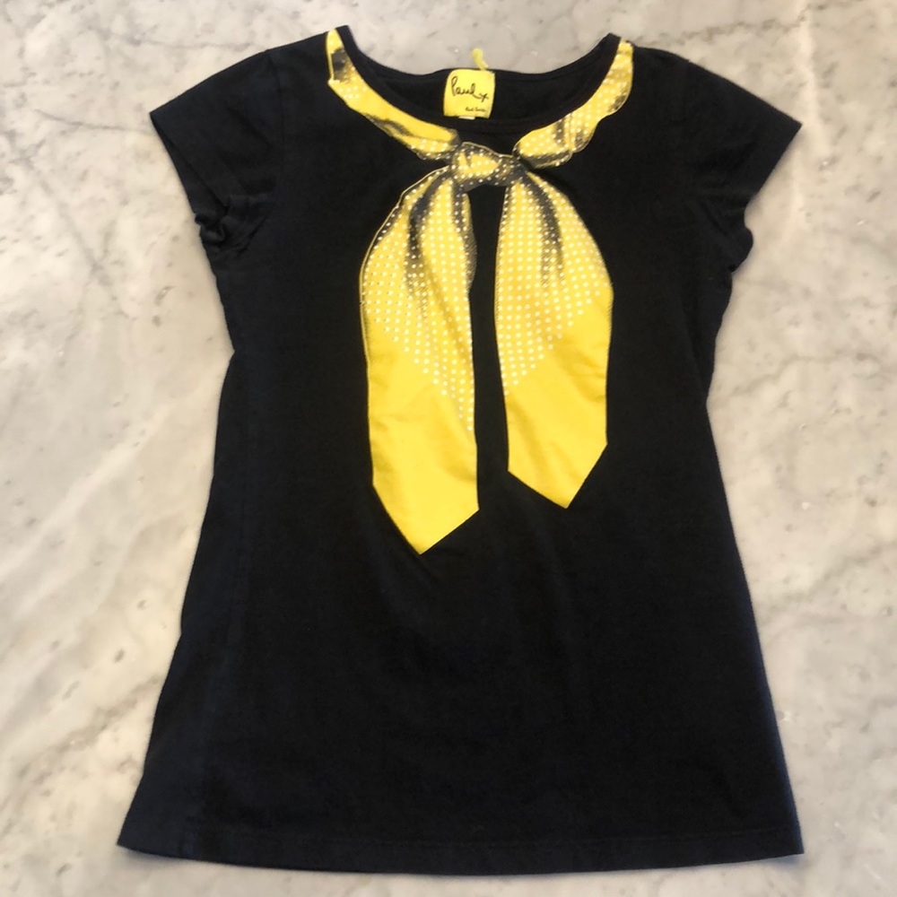 Paul Smith black yellow scarf print tee-sz. small